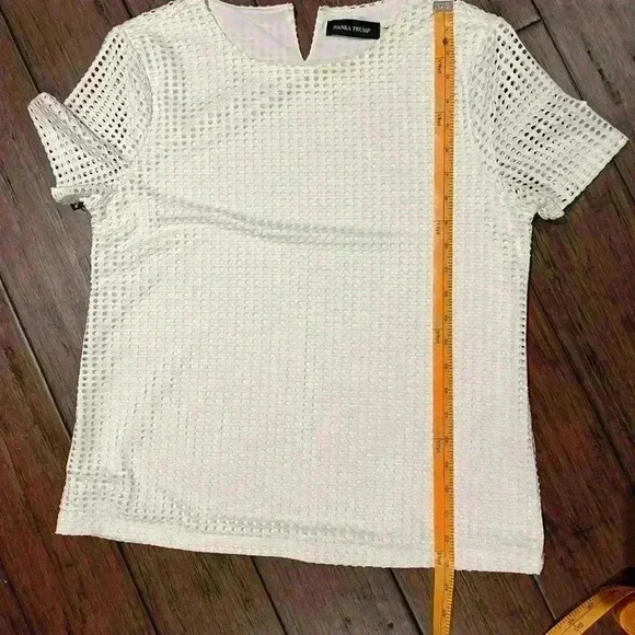 Ivanka Trump T-shirt  blouse Medium white - Picture 5 of 6